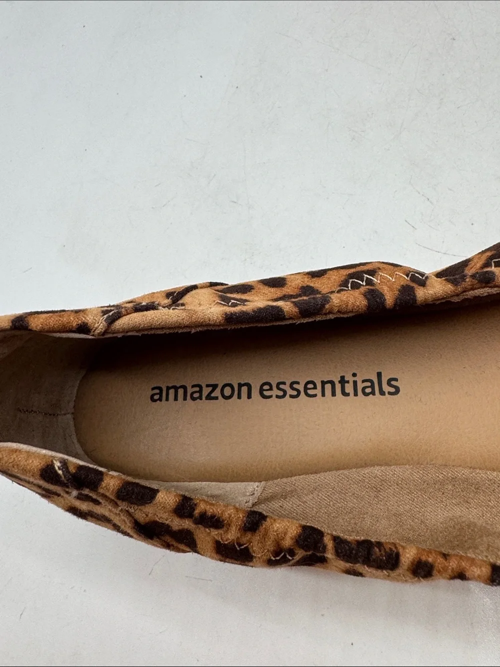 Amazon Essentials Leopard Print Ballet Flats - Tan & Black BFL10086 - Picture 6 of 7